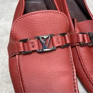Louis Vuitton | Shoes | Mens Louis Vuitton Burgundy Loafers  display picture 1